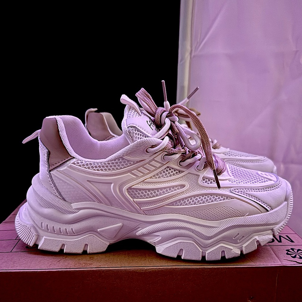 Women's Chunky Sneakers,Fashion Platform High Heel Sports Shoes